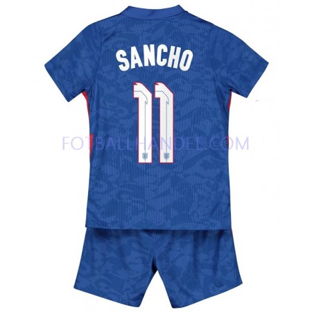 Barn Fotballdrakter England Sancho 11 Borte Euro 2020 Kortermet